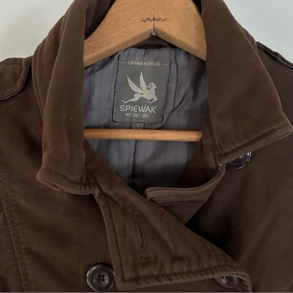 Spiewak Women’s Double Breasted Cotton Military Style Cold Weather Peacoat Sz S - Picture 7 of 15